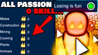 Rimworld 100 Passion 0Skill Run 8 Years [upl. by Anaihk]