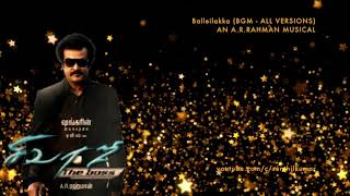 Balleilakka BGM  All Version  Sivaji  An ARRahman Musical [upl. by Welker]