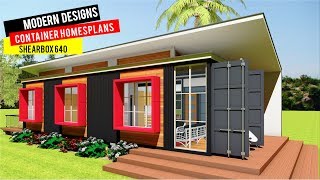 Shipping Container HOMES PLANS and MODULAR PREFAB Design Ideas  SHEARBOX 640 [upl. by Saddler]