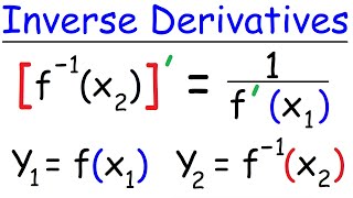 Derivatives of Inverse Functions  Calculus [upl. by Gosnell]