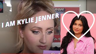 Trying Kylie Jenner’s Makeup Routine  Brittany Broski [upl. by Ettezus]