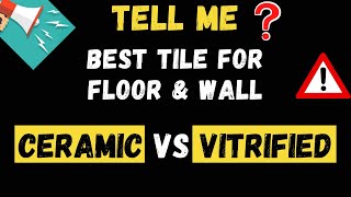 Vitrified tiles vs ceramic tile floor and wall tile tile design epoxy grout installation of tile [upl. by Ahk]