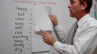 Opposite Words Adjective 1  ForB English Lesson [upl. by Mount555]