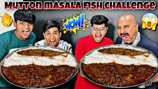 MUTTON MASALA FISH CHALLENGE  BIG BITES  ULHAS KAMATHE  CHICKEN LEG PIECE [upl. by Nimoynib]