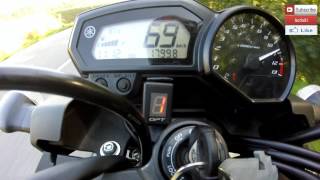 Yamaha XJ6 acceleration 0100 kmh chip faster then a TT rs [upl. by Aw]