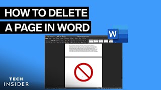 How To Delete A Page In Word [upl. by Mur]