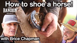 How to shoe a horse with Brice Chapman  Just Ranchin 9 [upl. by Akeirahs262]