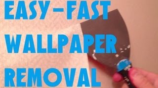 EASIEST FASTEST WAY TO REMOVE WALLPAPER GUARANTEED [upl. by Nyvek629]