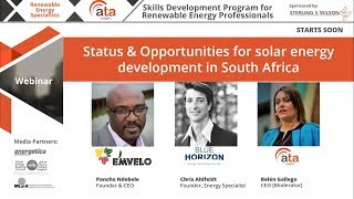 Status amp Opportunities for solar energy development in South Africa [upl. by Anoyet358]