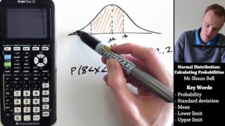 Normal Distribution Calculating Probabilities TI 84 Plus CE [upl. by Claudina967]