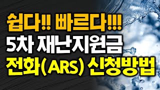 쉽다 빠르다 5차 재난지원금 국민 상생지원금 전화ARS 신청방법 [upl. by Eatnuhs]