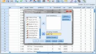 Two Sample t test using SPSS with Dr Ami Gates [upl. by Eppesiug]