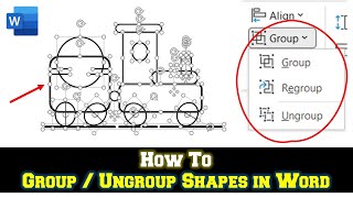 How To Use Group and Ungroup Commands in Microsoft Word Tutorial [upl. by Conias609]