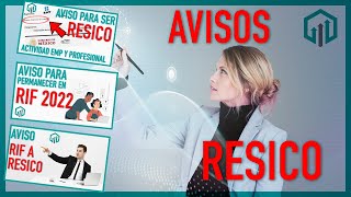 AVISOS PARA PERTENECER AL RESICO [upl. by Westhead619]