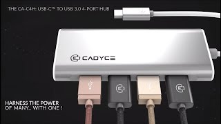 USBC™ to USB 30 4 Port Hub  CADYCE CAC4H [upl. by Nnaeel377]