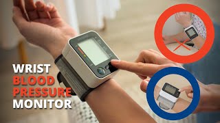 How to use a wrist blood pressure monitor by Paramed Video instruction [upl. by Klockau745]