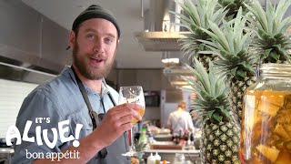 Brad Makes a Fermented Mexican Pineapple Drink Tepache  Its Alive  Bon Appétit [upl. by Anaek]