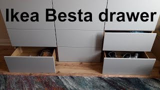 Ikea Besta drawer assembly amp installation [upl. by Tench]