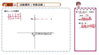 【概念8】函數圖形（常數函數） [upl. by Solraced]