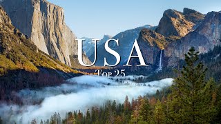 Top 25 Places To Visit In The USA [upl. by Figge194]