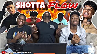 NLE Choppa  Shotta Flow Remix ft Blueface Reaction [upl. by Arabela]