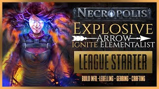 Explosive Arrow Ignite Elementalist POE 325 Updated POB [upl. by Wilson]