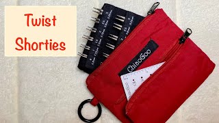 Twist Shorties INTERCHANGEABLE Knitting needles MINI ChiaoGoo  Unpacking amp Review [upl. by Anilocin]