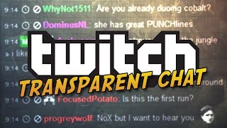 TwitchTV Transparent Chat Overlay in OBS  Tutorial [upl. by Zeuqirdor]