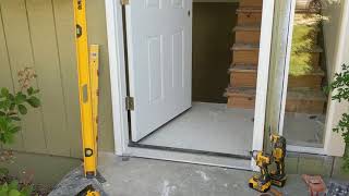 Jeld Wen Front Door Installation  Really crappy products and craftsmanship PART 1 [upl. by Thill]