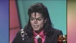 89 Michael Jackson Receives Award from Elizabeth Taylor KOP Title and Eddie Murphy HD1080i [upl. by Ttayw899]