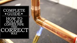 How to Solder Copper Pipe The CORRECT Way  GOT2LEARN [upl. by Ahsenar906]