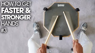 THE SECRET TO FASTER HANDS  Beginner Drum Lesson 3 [upl. by Berstine]