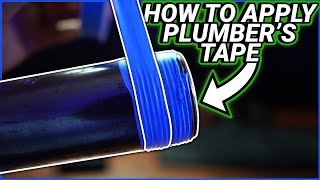 How to Apply Teflon TapePlumbers Tape like a Plumbing Pro [upl. by Aelegna]