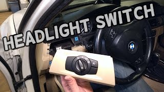 HOW TO REPLACE HEADLIGHT SWITCH BMW E90 E92 E91 E93 [upl. by Aihcela]