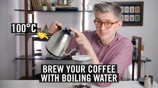 Brew your coffee with boiling water  coffee brewing temperatures explained [upl. by Zildjian]