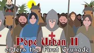 Pope Urban II orders the First Crusade 1095 [upl. by Bernardine]