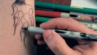 How To Draw Marker Tattoos Part 1 [upl. by Arihsa]