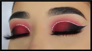 Cut Crease Rojo  PASO A PASO [upl. by Inaliak]