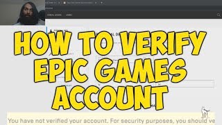 How To Verify Epic Games Fortnite Account [upl. by Nnylrefinnej]