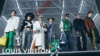 BTS at the Mens FallWinter 2021 Show  LOUIS VUITTON [upl. by Mareah]