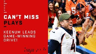 Case Keenum Leads GameWinning Drive [upl. by Yadrahc]