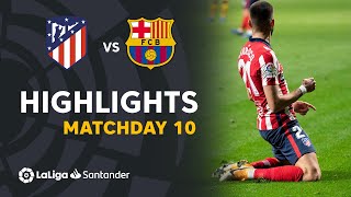 Highlights Atletico Madrid vs FC Barcelona 10 [upl. by Elbring]