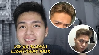 NO BLEACH AshLight Gray Hair Dye Using Bremod Color  DIY at Home [upl. by Bellis]