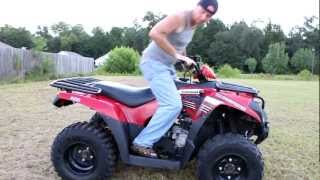 How To Wheelie An ATVQUAD For BEGINNERS [upl. by Shanan868]