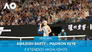 Ashleigh Barty v Madison Keys Extended Highlights SF  Australian Open 2022 [upl. by Okomom]