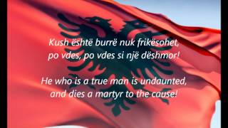 Albanian National Anthem  quotHymni I Flamuritquot SQEN [upl. by Icnan]