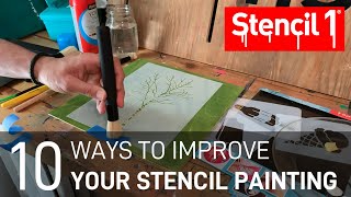 10 Ways to improve your stencil painting [upl. by Potash484]