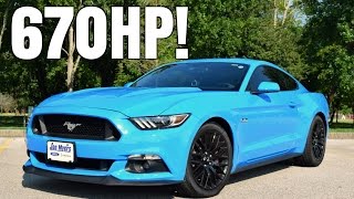 2017 Ford Mustang GT w Roush Supercharger Driving Review  670HP [upl. by Kory]