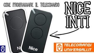 Come programmare un telecomando NICE INTI [upl. by Noella]