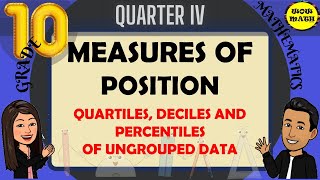 QUARTILES DECILES AND PERCENTILES OF UNGROUPED DATA  GRADE 10 MATHEMATICS Q4 [upl. by Eetsim23]